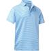 DEOLAX Men's Performance Moisture Wicking Golf Polo Shirt - Blue Grid | Dry Fit, Long & Short Sleeve, Casual - Size Large - Buy Online on SooperMarket.com
