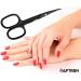 Nail Scissors Curved Blade Nail Maintenance Toenail Fingernail Beauty Cuticle Scissors Ergonomic Design for Men Women Pedicure 4 inch Black - Buy Online on SooperMarket.com