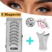 ADERN Magnetic Eyelashes Natural Look | 2 Pair Long-Lasting Eyelashes No Glue - False Eyelashes Kit Natural No Glue False Lashes Long-lasting Eye Lash for Women Girls - Buy Online on SooperMarket.com