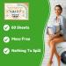 Eco-Friendly Laundry Detergent Sheets - Fresh Scent for Home Dorm Travel & Camping | 120 Loads 60 Sheets - Buy Online on SooperMarket.com
