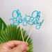 ALISSAR 24-Pack Glitter Blue Oh Boy Cupcake Toppers Cupcake Topper Picks for It'a A Boy Baby Shower Party Decoration Supplies - Buy Online on SooperMarket.com