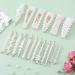 E-accexpert 18 Pcs Pearl Hair Clips Large Hair Clips Pins Barrette Hair for Women Girls Elegant Handmade Fashion Hair Accessories Pearl Hair Clips for Party Wedding Daily