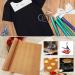 T-Shirt Alignment Ruler Set with Heat Resistant Tape, PTFE Teflon Sheets - 4 Rulers, 2 Rolls Tape, 3 Packs Sheets, 1 Tape Measure - Buy Online on SooperMarket.com