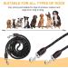 Adjustable Reflective Dog Leash for Large & Medium Dogs - 3M Nylon Lead with Double Carabiner Hooks - Buy Online on SooperMarket.com