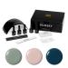 BLUESKY Gel Nail Polish Starter Kit - Autumn Gel Nail Kit with 24W UV LED Lamp Nail Dryer 3 x 10ml Gel Nail Polishes Cleanser Wipes Top and Base Coat Nail File and Buffer