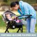 Bexdug Silicone Pacifier Bag | Travel Organizer for Kids | Stainless Steel Zip | Store Pacifiers Keys Lip Balm & More - Blue - Buy Online on SooperMarket.com