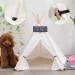 Pet Teepee with Cushion | Cozy House for Dogs and Cats | Modern Indoor Outdoor Pet Tent Bed - Buy Online on SooperMarket.com