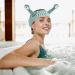 Snail Cartoon Spa Headband | Soft Coral Fleece Wraps for Women | Green Facial Makeup Hair Band - Buy Online on SooperMarket.com