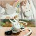 MOMINSIDE Pacifier Case Holder with Clip - Cute Rabbit Bag Charm - Holds 2 Pacifiers - White & Pink - Buy Online on SooperMarket.com