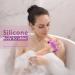 HIEERBUS Silicone Body Scrubber Gentle Exfoliating Body Scrubber in Shower Silicone Loofah with Easily Lather Bristles Long Lasting and More Hygienic Than Traditional Shower Loofah 1 Pack Purple - Buy Online on SooperMarket.com