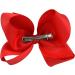 2-Piece Red Grosgrain Ribbon Hair Bow Set for Baby Girls - Alligator Clips, Infant to Kids Sizes - Buy Online on SooperMarket.com