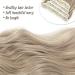 Dark Ash Blonde Clip in Hair Extensions - Long Wavy Full Head - Synthetic Fiber - 4pcs for Women - Buy Online on SooperMarket.com
