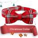 Shop Lionheart Glory Christmas Checkered Dog Collar & Bowtie - Adjustable & Comfortable for Medium Dogs - Ideal Holiday Accessory - Buy Online on SooperMarket.com
