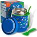 Marfrand.Thermal container baby porridge thermal maker K nder.Thermal mug baby porridge.Thermal container K nder.Thermal mug eat children.Isolated stainless steel 350 ml. Dinosaur.
