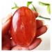 Natural Crystal Rough Natural Stone Red Hematoid Quartz Crystal Palm Home Decoration Meditate and Crystals 1pc (Color : 170-180g)