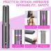 OBEST Cordless Hair Straighteners Curler 2 in 1 Mini Portable Travel Wireless Flat Iron Fast Heat Up Anti-Scald 3-Level Straightener for Swift Smooth and Glossy Hair Type-C Rechargeable (Grey) Gray - Buy Online on SooperMarket.com