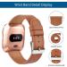BOTNUW Leather Bands Compatible with Fitbit Versa 2, Versa, Versa Lite - Brown Leather Replacement Strap for Women and Men - Buy Online on SooperMarket.com