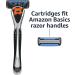 Amazon Basics 5-Blade MotionSphere Razor for Men - Dual Lubrication, Precision Trimmer Handle & 16 Cartridges - 17 Piece Set - Buy Online on SooperMarket.com