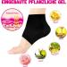 3 Pairs Moisturizing Gel Heel Socks - Soft Open Toe Socks for Dry Skin Care (Black) - International Shipping - Buy Online on SooperMarket.com