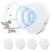 Mosquito lamp insect destroyer 4 pieces of mosquito protection UV Mosquito Killer Ultrasound pest control ultrasound for mice pest control repeller for mosquitoes cockroaches moth rats hua#z3
