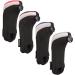 Sword & Shield Sports Golf Hybrid Club Head Covers Set of 4 | Interchangeable No. Tag UT Cover | Black/Red/Blue/Grey - Buy Online on SooperMarket.com