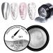 Silver Nail Gel Metallic Gel Painting Nail Polish 3D Metal Painting Gel Drawing Nail Gel Soak Off DIY Nail Art Nail Decoration