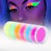 8pcs UV Body Paint Kit - Glow in the Dark Makeup Set for Halloween & Black Light Body Painting - Buy Online on SooperMarket.com