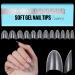 TOMICCA Short Almond French Edge Nail Tips - 240 pcs Clear Matte False Nails - 12 Sizes Half Cover Artificial Nails for Acrylic Extensions - Buy Online on SooperMarket.com