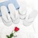 6 Pack Fluffy Coral Fleece Spa Slippers - Reusable House & Guest Slippers for Hotel Travel - Buy Online on SooperMarket.com