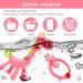 Soothing Giraffe Silicone Baby Teether Toy - Easy to Hold & Clean, Pain Relief for Infant Sore Gums (Pink) - 3 Months - Buy Online on SooperMarket.com