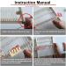 Wooden Multi-Craft Weaving Loom Kit - Large Frame 9.85x15.75x1.3inch - DIY Hand-Knitting Machine for Kids & Adults - White Tapestry Loom with Loom Stick Bar - Beginner-Friendly Handcraft Loom - Buy Online on SooperMarket.com