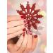 Shop Ebanku 6PC Nail Stamp Template Set - Christmas Tree Snowflakes & Reindeer Nail Art Plates with Stamp Scraper & Storage Bag - International Shipping Available - Buy Online on SooperMarket.com