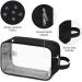 Narwey Clear Travel Toiletry Bag for Women - Black Makeup Organizer Dopp Kit for Toiletries & Cosmetics - Buy Online on SooperMarket.com