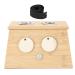 Moxibusion box 2 holes Bamboo Moxa Moxibustion Box Moxa Stick Halter Box Moxibustion Tool for pain relief healthcare