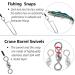 SEAOWL Fluorocarbon Fishing Leader 20-80LB 12pcs - Saltwater/Freshwater Leaders with Swivels and Snap - Buy Online on SooperMarket.com