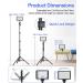 EMART LED Video Light with Adjustable Tripod Stand - 11 Brightness/4 Color Filters, Dimmable Photography Lighting for Studio Shooting - USB Portable Fill Light (54inch) - Buy Online on SooperMarket.com