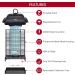 SUREZAP 18W Outdoor Indoor 4000V Electric Bug and Fly Zapper MO004 Effective Bugs Flies Mosquitoes Moths and Other Flying Insects - Buy Online on SooperMarket.com