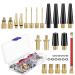 Bicycle valve adapter set 33 pieces DV SV AV French valve adapter valve adapter bicycle storage box air pump adapter with inflatable hose bicycle valve for all bicycle valves