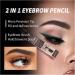 2 in 1 Double Ended Eyebrow Pencil Micro Percision Tip Fill and Defines Brows Natural Looking & Waterproof No Need to Sharpen Not Easy to Fade (Color : 01 Size : 1 size) 1 count (Pack of 1) 01 - Buy Online on SooperMarket.com