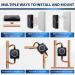 iSpring ED2000S Electronic Water Descaler | Salt-Free Whole House Hard Water Conditioner | Prevent Rust & Scale Build-up | LED Light Design | Magnet | Black - Buy Online on SooperMarket.com
