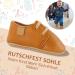 Baby First Walking Shoes | PU Leather Non-Slip Baby Boy & Girl Sneakers | 6-12 Months Brown - Buy Online on SooperMarket.com