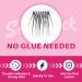 Bamboo Self-Adhesive Eyelash Clusters - 40Pcs | No Glue, No Remover | Reusable Press-On Lashes | Easy to Use - Buy Online on SooperMarket.com