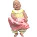 BUSHBABY Plush Teddy Comfort Blanket Gift Set - Perfect 1st Birthday or Newborn Present for Girls - Pink Cube Box - 10cm - Buy Online on SooperMarket.com
