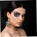 ABOOFAN Halloween Fake Eyelashes 2 Pairs eye shadow stickers false eyelashes Paper halloween eyelashes cross false eyelashes for Fluffy Eyeslash - Buy Online on SooperMarket.com