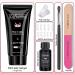 Professional Gel Extension Nail Kit | 30ML Clear Poly Gel with Builder Gel & Slip Solution | Light Pink Poly Gel Clips Included - Buy Online on SooperMarket.com