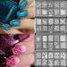 Bodhi2000 Nail Art Stamping Kit 1 Stamping Plate +1 Stamper + 1 Scraper Manicure Stamping Kit work for Nail Art Design and Decoration Template Random - Buy Online on SooperMarket.com