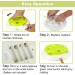 Pettom Interactive Cat Toy | Electric Butterfly Funny Exercise Toy for Kittens | Rotating Pop N Play Toy with Replacement Feathers | Green - Buy Online on SooperMarket.com
