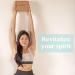 Cork Wood Yoga Blocks 2 Pack - Premium Lotus Design - 9 x 6 x 4 inches - Buy Online on SooperMarket.com