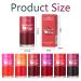 6Pcs Mini Fruit Juice Lip Stain Set - Korean Lip Gloss & Multi-Use Liquid Lipstick | Long Lasting Waterproof High Pigment Colors for Lips & Cheeks - Buy Online on SooperMarket.com