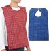 Adult Bibs 2 Pack Waterproof Apron Set for Men Women for Eating with Adjustable Strap Washable Reusable Large Terry Cloth for Elderly Seniors and Disabled Extra Long Clothing Protector